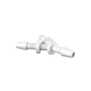 Eldon James Reduction Y-Connector, 1/16" x 1/16" x 1/16" Natural Kynar (PVDF), 100/PK