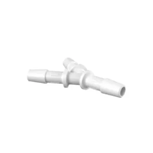 Eldon James Reduction Y-Connector, 1/4" x 1/4" x 1/4" Natural Kynar (PVDF), 100/PK
