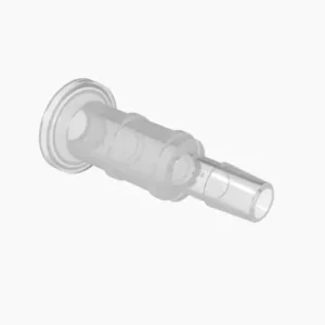 Eldon James 3/4"Sanitary Flange x 3/8"Hose Barb, Polypropylene (PP), 25/PK