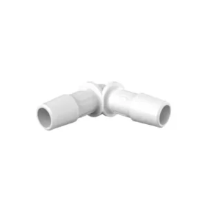 Eldon James Equal 90 Degree Elbow Fitting, 3/8" ID, Natural Kynar (PVDF), 100/PK