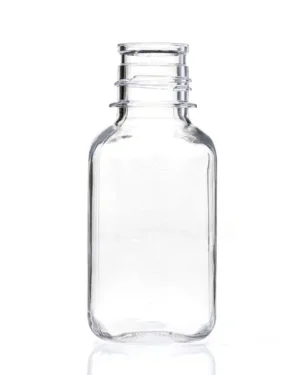 EZBio® 250 mL PC Media Bottles, Non-Sterile, Autoclavable Square Storage Bottles with 38-430 mm Neck, Without Caps, 24/PK