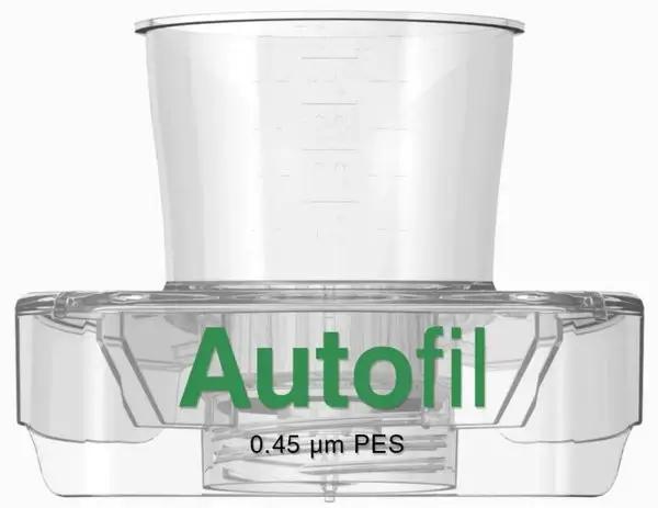 Autofil® Sterile Disposable Centrifuge Tube Top Vacuum Filters with 0.45 µm PES Membrane for Prefiltration or Clarification, 50 mL, 48/CS