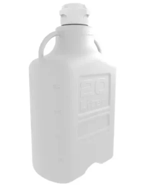 EZgrip® 20 L (5 Gal) HDPE Space Saving Carboy with 83 mm (83B) VersaCap and 26.5 L Max Capacity, Large Pinched Handles, 1/EA