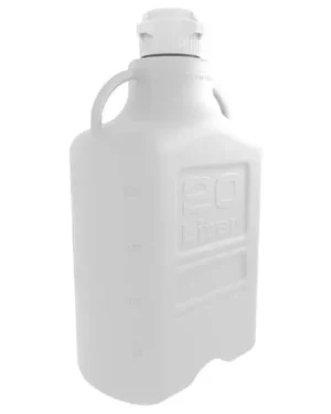 EZgrip® 20 L (5 Gal) Autoclavable Polypropylene (PP) Space Saving Carboy with 83 mm (83B) VersaCap and 26.5 L Max Capacity, Large Pinched Handles, 1/EA