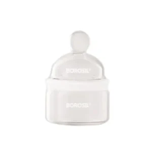 Borosil® Weighing Bottles with Interchangeable Stopper, Squat Form, 40mL, 60 mm x 40 mm (OD x H), 10/CS