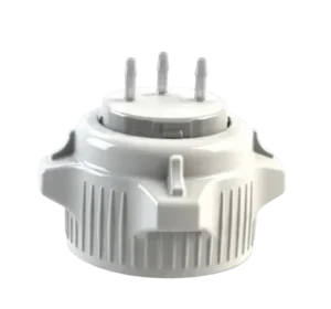 VersaCap 53 mm (53B) Bottle and Flask Caps, Open Cap with Tangle Free Hose Barb Adapter, Three 1/8 Inch Barbs for 1/8 Inch ID Tubing, 1/EA