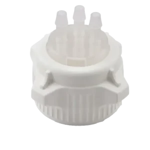 VersaCap 83 mm (83B) Carboy and Bottle Caps, Open Cap w/ 3x 3/8" Molded In HB Adapter, 1/EA