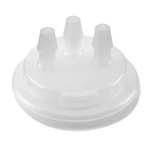 VersaCap 83 mm (83B) Carboy and Bottle Cap Adapters, Tangle Free Hose Barb Adapter, Three 3/8 Inch Barbs for 3/8 Inch ID Tubing, for use with VersaCap 83 mm Open Cap, 1/EA