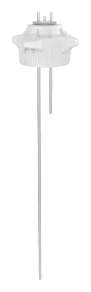 VersaCap 120 mm Wide Mouth Carboy Cap with Tubing, Open Cap with Tangle Free Hose Barb Adapter, Two 1/4 Inch Barbs with Tubing, 1/EA