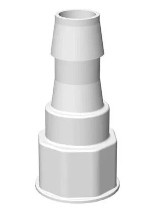 VersaBarb Polypropylene Hose Barb Spigot Fitting, 3/4 Inch, for use with Foxx EZgrip Carboys and Nalgene-Style Containers, 1/EA