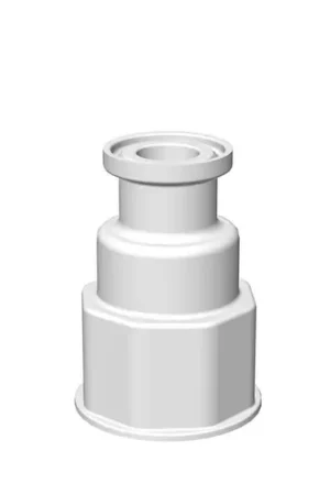 VersaBarb Polypropylene 3/4 inch Sanitary Fitting, for use with Foxx EZgrip Carboys and Nalgene-Style Containers, 1/EA