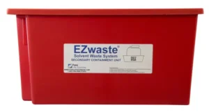 EZwaste® Secondary Container Spill Basin, Safety Tray for 10 L-20 L (2.5 to 5 Gallon) Carboys, Bottles, and DOT Waste Containers, 1/EA