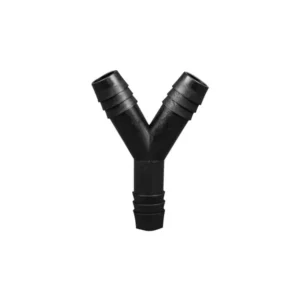 Polypropylene Y-Type Barbed Tubing Connectors (Wye-Shaped), Three 1/2 Inch Barbs, Autoclavable, 10/PK