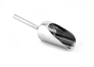 EZBio Stainless Steel Pharma Scoop, 316 L, 10 mL, Steel Handle, 1/EA