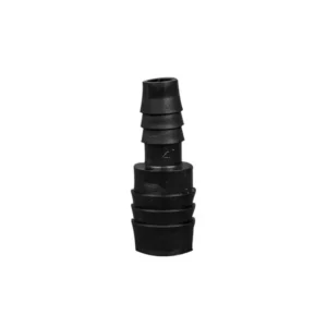 Polyethylene Barbed Union Tube Fittings, Reducing Connector, 5/8 Inch x 3/8 Inch, 10/PK