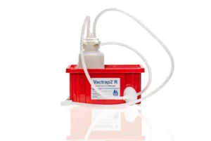 Vactrap™2 Round, 1L, PP, RED BIN, 1/4" ID TUBING, 1/EA