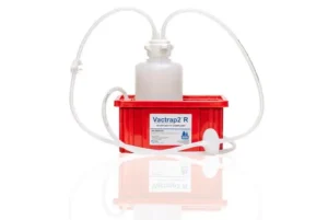Vactrap™2 Round, 2L, PP, RED BIN, 1/4" ID TUBING, 1/EA