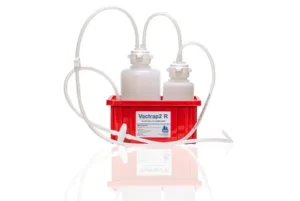 Vactrap™2 Round, 2 L + 1 L, PP, RED BIN, 1/4" ID TUBING, 1/EA