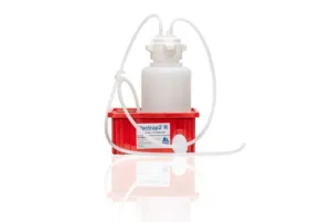 Vactrap™2 Round, 4 L, PP, RED BIN, 1/4" ID TUBING, 1/EA