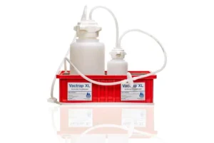 Vactrap™ Round XL, 4L + 1L, PP, RED BIN, 1/4" ID TUBING, 1/EA