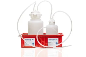 Vactrap™ Round XL, 4L + 2L, PP, RED BIN, 1/4" ID TUBING, 1/EA