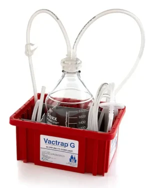 Vactrap™ G Vacuum Trap System (Vacuum Flask Alter) for Aspiration and Vacuum Protection, 2 Liter PUREGRIP Glass Bottles Assembly with Secondary Container, Autoclavable, Inline Vent Filter, 1/EA