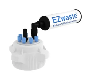EZwaste® HPLC Solvent Waste System, Cap-Only Assembly, 83 mm (83B) VersaCap with Six (6x) Ports for 1/8 Inch O.D., and Filter One HB Port Tubing, 1/EA