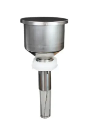 EZwaste® Safety Funnel, VersaCap S-70, Stainless Steel, 1/EA