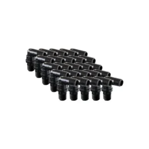 EZwaste® HPLC Solvent Waste System, Replacement Fittings, 1/4 Inch Hose Barb Fittings for 1/4 Inch ID Tubing, Black Fitting, 1/8 Inch MNPT Thread, 10/PK