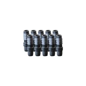 EZwaste® HPLC Solvent Waste System, Replacement Fittings, 3/8 Inch Hose Barb Fittings for 3/8 Inch ID Tubing, Black Fitting, 1/8 Inch MNPT Thread, 10/PK