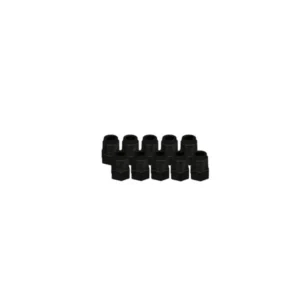 EZwaste® HPLC Solvent Waste System, Replacement Fittings, Plugs for Hose Barb Ports, Black Plug, 1/8 Inch MNPT Thread, 10/PK