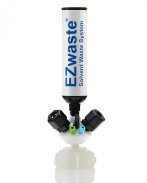 EZWaste® HPLC Universal Stackable VersaCap® 51S Solvent Waste System, Cap-Only W/ Exhaust Filter, Six(6x) Ports OD Tubing -3.2 mm (1/8") or 1.6 mm (1/16"), Three (3x) Hose Barb 3.2mm (1/8") or 9.5 mm(3/8"), Three (3x) OD Tubing 12.7 mm (1/2"), 1/EA