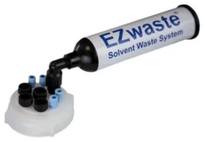 EZwaste® HPLC Solvent Waste System, Cap-Only Assembly, 70 mm (S70) VersaCap with Four (4x) Ports for 1/8 Inch O.D. Tubing; Four (4x) Ports for 1/4 Inch O.D. Tubing; & Filter, 1/EA