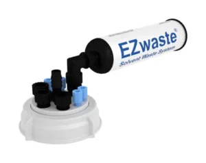 EZwaste® HPLC Solvent Waste System, Cap-Only Assembly, 70 mm (S70) VersaCap with Four (4x) Ports for 1/8 Inch O.D. Tubing; Four (4x) Hose Barb Ports, 1/EA