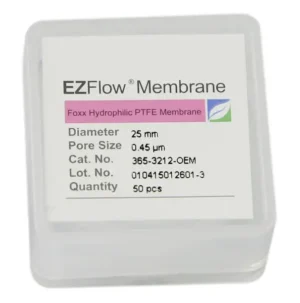 EZFlow® PTFE Hydrophobic Membrane Filters, 0.45 µm, 25 mm Diameter Filter Discs, 50/PK