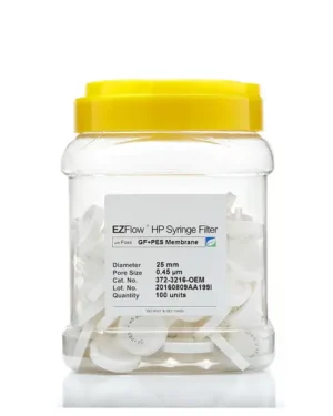 EZFlow®  Non-Sterile Glass Fiber(GF) for Prefiltration Polyethersulfone (PES) High Particulate Syringe Filter, 0.45 µm, 25 mm, 100/PK