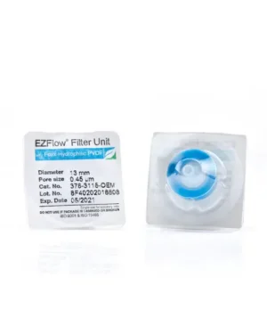 EZFlow® Sterile Hydrophilic PVDF Syringe Filters, 0.45 µm Membrane for Clarification or Prefiltration, 13 mm, 100/PK