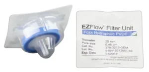 EZFlow® Sterile Hydrophilic PVDF Syringe Filters, 0.45 µm Membrane for Clarification or Prefiltration, 25 mm, 100/PK