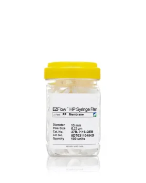 EZFlow® Non-Sterile Polypropylene (PP) Syringe Filters, 0.22 µm Pore Size Membrane for Prefiltration and Sample Prep, 13 mm, 100/PK