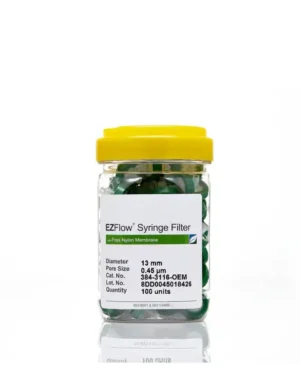 EZFlow® Non-Sterile Nylon Syringe Filters, 0.45 µm Pore Size Membrane for Prefiltration and Sample Prep, 13 mm, 100/PK