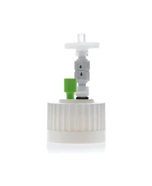 ChromCap™ 300 HPLC Solvent Reservoir 38-430 System with Class VI PTFE Adapter & Safety Air Inlet Valve, Cap-Only, One (1x) Ports- OD Tubing-3.2 mm (1/8") or 1.6 mm (1/16"), 1/EA