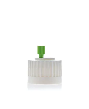ChromCap™ 100 HPLC Cap Assy, 38-430, Adapter w Vent Hole, One (1x) Ports3.2mm (1/8") or 1.6 mm (1/16"), OD Tubing, 1/EA