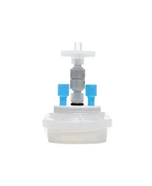 ChromCap™ 300 HPLC Solvent Reservoir VersaCap® GL45 System with Class VI PTFE Adapter & Safety Air Inlet Valve, Cap-Only, Two (2x) Ports 3.2 mm (1/8") or 1.6 mm (1/16") OD Tubing, 1/EA