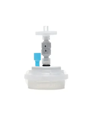 ChromCap™ 300 HPLC Solvent Reservoir VersaCap® GL45 System with Class VI PTFE Adapter & Safety Air Inlet Valve, Cap-Only, One (1x) Ports 3.2 mm (1/8") or 1.6 mm (1/16") OD Tubing , 1/EA