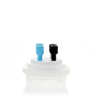 ChromCap™ 100 HPLC Cap Assy, GL45, Adapter w Vent Hole, Four (4x) Ports3.2mm (1/8") or 1.6 mm (1/16"), OD Tubing, 1/EA