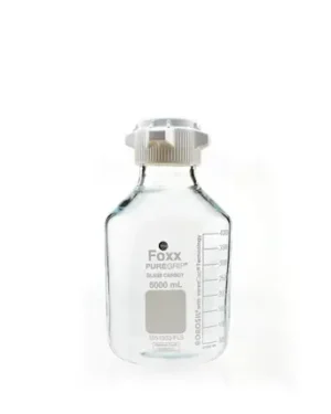 PUREGRIP® Rhino Safety Coated Glass Carboy, Clear, 5L, with 83B VersaCap