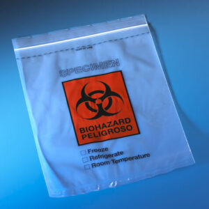 Specimen bag, zipper closure, 12x15"