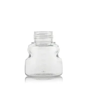 EZBiopure Titanium Round Bottle, PETG, 250mL, GL45 Neck with No Cap, Non-Sterile, 48/CS
