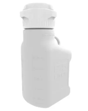 EZBio® Carboy, HDPE, 2.5 L, No Spigot, VersaCap® 83 mm, Double Bagged, Non Sterile , 1/EA