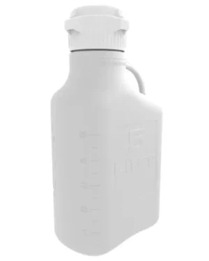 EZBio® Carboy, HDPE, 5 L, No Spigot, VersaCap® 83 mm, Double Bagged, Non Sterile , 1/EA